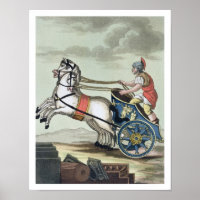 Charioteer, from 'L'Antica Roma', 1825 (colour lit