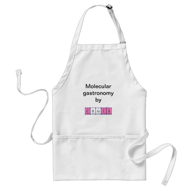 Charis periodic table name apron (Front)