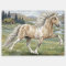 Charismatic Pinto Icelandic Mare watercolor