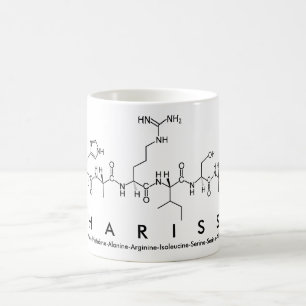 Charissa peptide name mug