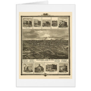 Chariton, carte panoramique d'IA - 1875