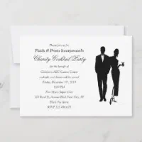 Charity Dinner Black Tie Event Invitation Zazzle