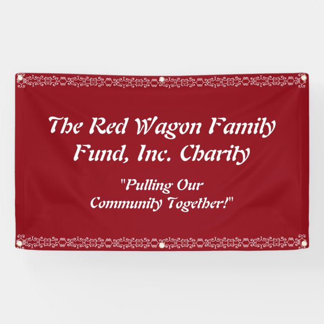 Charity Event Banner Personalize (Horizontal)