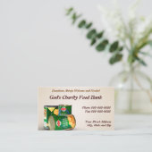 Charity Food Bank Non Profit Business Card (Standing Front)