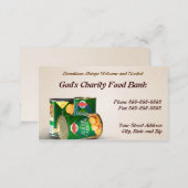Charity Food Bank Non Profit Business Card (Front/Back)