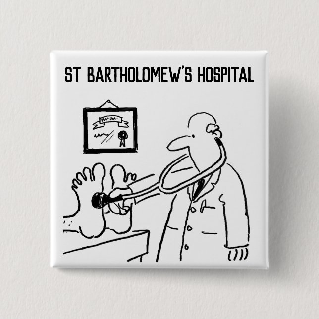 Charity Fund Raiser Gift Item Beverage 2 Inch Square Button (Front)