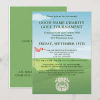 Charity Golf Tournament Logo QR Code