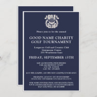 Charity Golf Tournament Logo QR Code