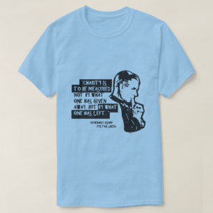 CHARITY IS MEASURED NOT BY WHAT ONE HAS GIVEN AWAY T-Shirt