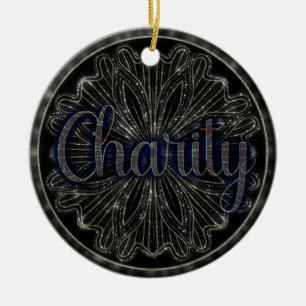 Charity Mandala Ceramic Ornament