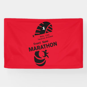 Charity marathon promotional event merch banner