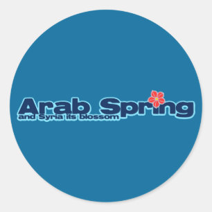 Charity project: Syria Revolution Arab Spring Classic Round Sticker