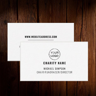 Charity Worker, Logo Business Card