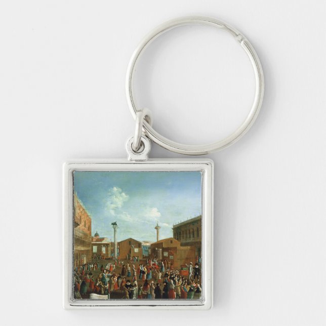 Charlatans in the Piazzetta San Marco, Venice Keychain (Front)