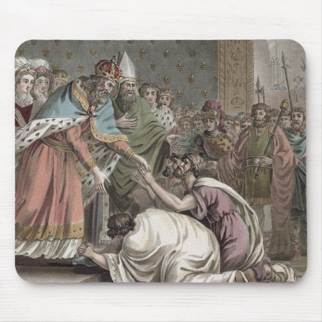 Charlemagne (742-814) Receives the Ambassadors fro Mouse Pad (Front)