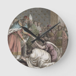 Charlemagne (742-814) Receives the Ambassadors fro Round Clock