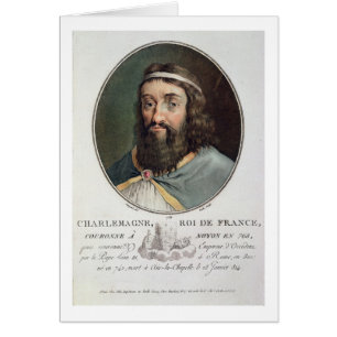 Charlemagne (747-814), King of France, engraved by