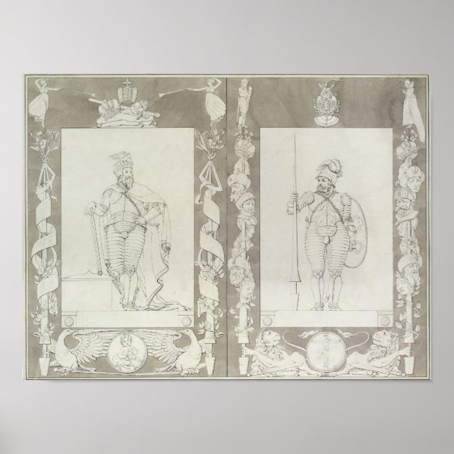Charlemagne  and Heymon, 1804-5 Poster (Front)