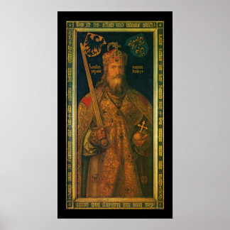 Charlemagne par Dürer Poster Imprimer