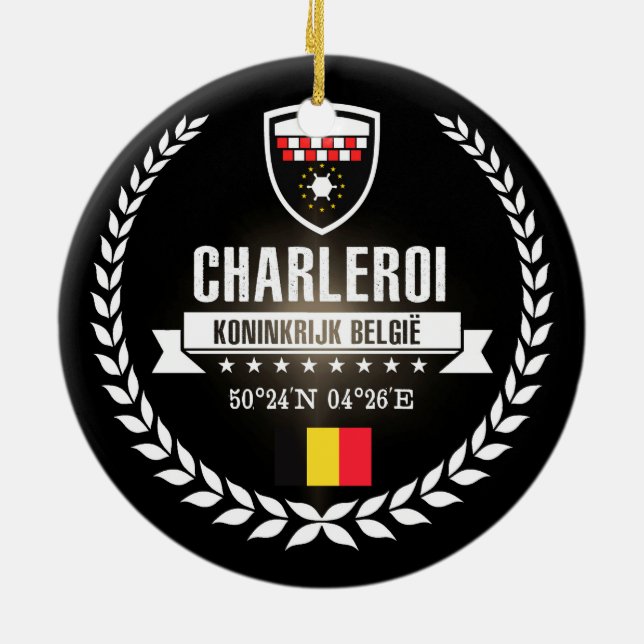 Charleroi Ceramic Ornament (Back)