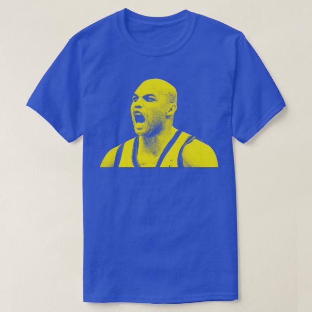 Charles Barkley New Sketch Retro T-Shirt (Design Front)