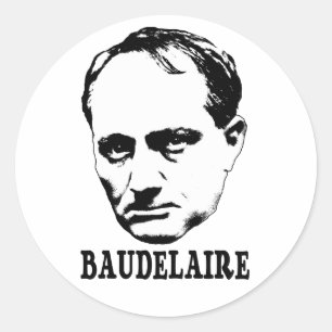 Charles Baudelaire Classic Round Sticker