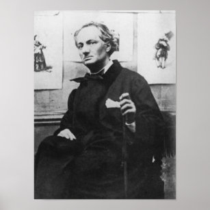 Charles Baudelaire  with Engravings, c.1863 Poster