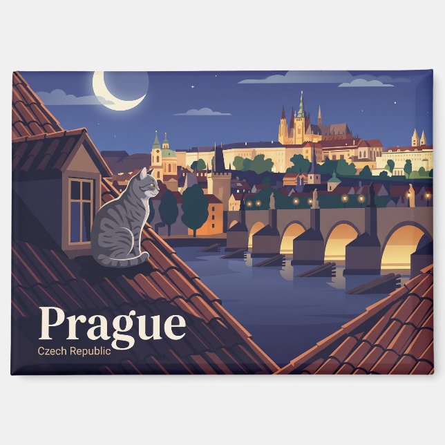 Charles Bridge Czech Republic Magnet (Front)