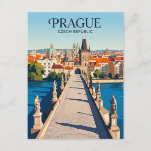 Charles Bridge Czech Republic Postcard