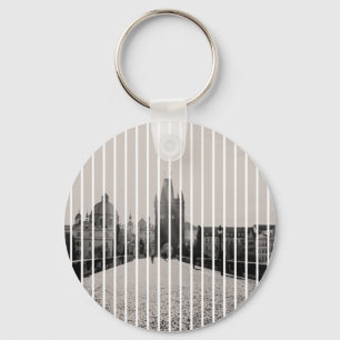 Charles bridge in Prague Keychain
