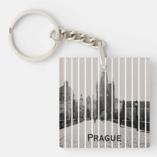 Charles bridge in Prague Keychain
