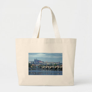 Charles Bridge Prague Castle. Large Tote Bag
