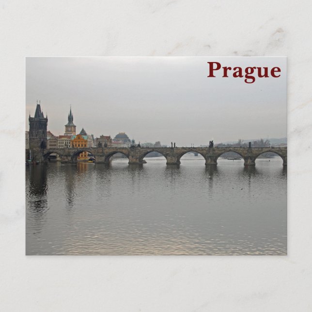 Charles Bridge, Prague Postcard (Front)