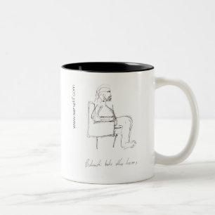 Charles Bukowski 1 Two-Tone Coffee Mug