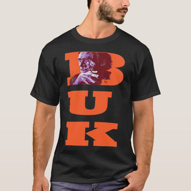 Charles Bukowski - T-shirt classique PopART (Devant)