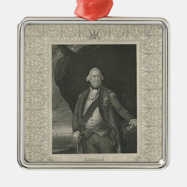 Charles Cornwallis Metal Ornament (Front)