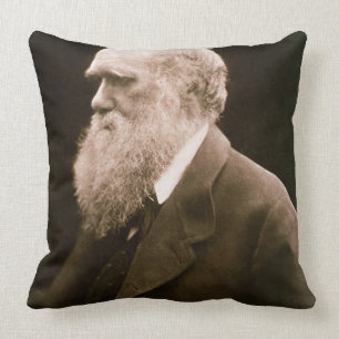 Charles Darwin (1809-82) (photo) Throw Pillow