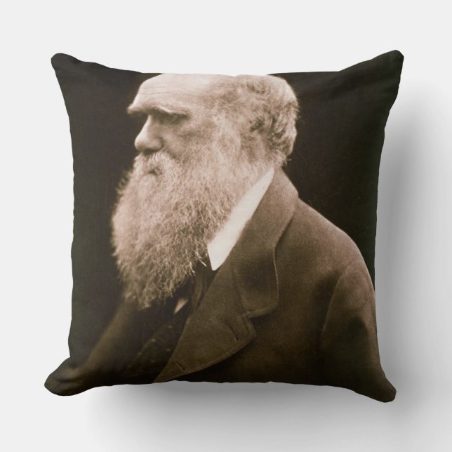 Charles Darwin (1809-82) (photo) Throw Pillow (Front)
