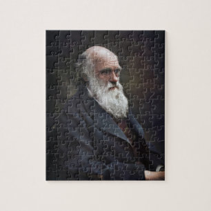 Charles Darwin 1878 Colorized Jigsaw Puzzle
