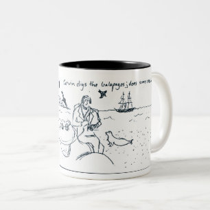 Charles Darwin 1 Two-Tone Coffee Mug