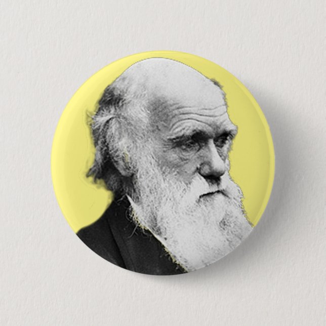 Charles Darwin 2 Inch Round Button (Front)