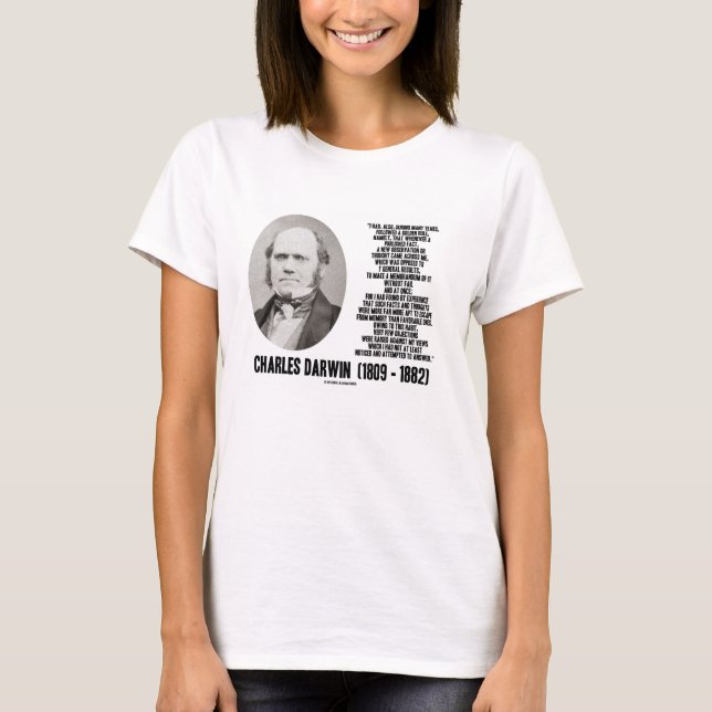Charles Darwin Golden Rule Observation Memorandum T-Shirt (Front)