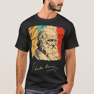 Charles Darwin Naturalist Biologist Scientist Retr T-Shirt