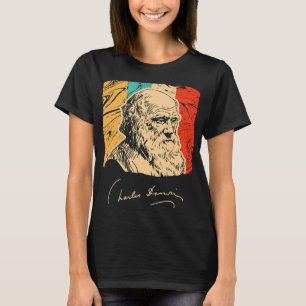 Charles Darwin Naturalist Biologist Scientist Retr T-Shirt