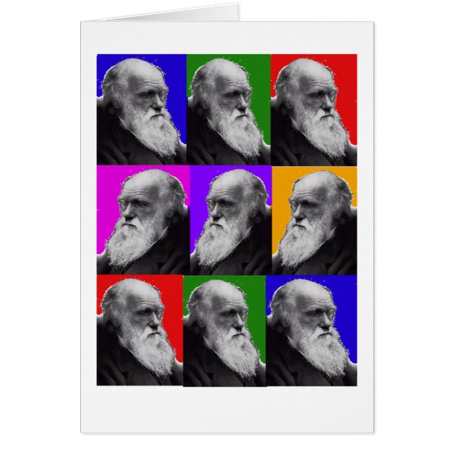 Charles Darwin Pop Art Cadeaux pour tous les âges (Devant)