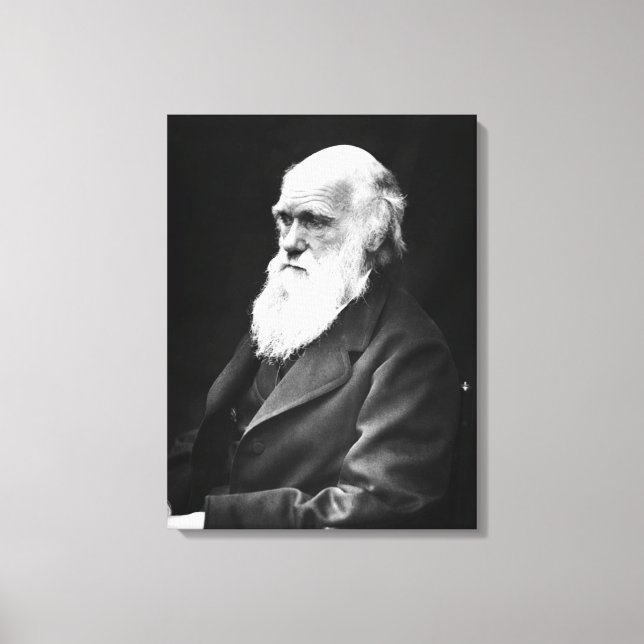 Charles Darwin Portrait Canvas Print (Front)