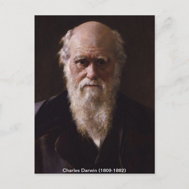 Charles Darwin Postcard (Front)