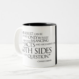 Charles Darwin Quotation Two-Tone Coffee Mug