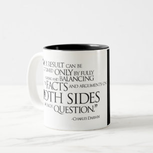 Charles Darwin Quotation Two-Tone Coffee Mug