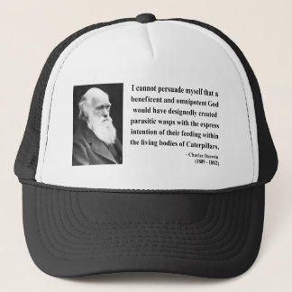 Charles Darwin Quote 2b Trucker Hat